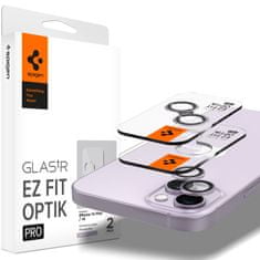 Spigen Glass EZ Fit Optik Pro 2 Pack, purple - iPhone 14/iPhone 14 Plus