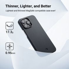 Pitaka MagEZ 3 600D case, black/grey, iPhone 14 Pro