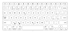 UAG Klávesnice Rugged Bluetooth Keyboard w/ Trackpad, CZECH, iPad 10.9" 2022