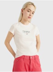 Tommy Jeans Tričká s krátkym rukávom pre ženy Tommy Jeans - svetloružová XS