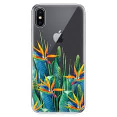 iSaprio Silikónové puzdro - Exotic Flowers pre Apple iPhone X
