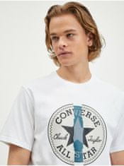 Converse Tričká s krátkym rukávom pre mužov Converse - biela, modrá, béžová M