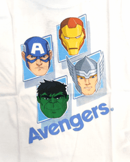 Eplusm Chlapčenské tričko Avengers 116 / 5–6 rokov Biela