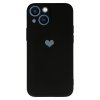 Heart puzdro pre iPhone 14 - čierne