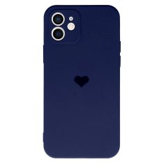 Vennus Heart puzdro pre iPhone 12 - tmavo modré