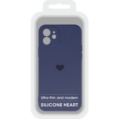 Vennus Heart puzdro pre iPhone 12 - tmavo modré