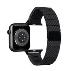 Pitaka Carbon fiber strap, black, Apple Watch Ultra (49mm) 8/7 (45mm)/6/SE/5/4 (44mm)/3/2/1 (42mm)