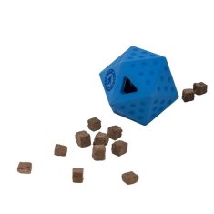 KIWI WALKER Icosaball Mini gumová hračka modrá 6,5 cm