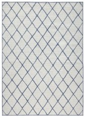 NORTHRUGS Kusový koberec Twin-Wendeteppiche 103119 blau creme – na von aj na doma 80x250