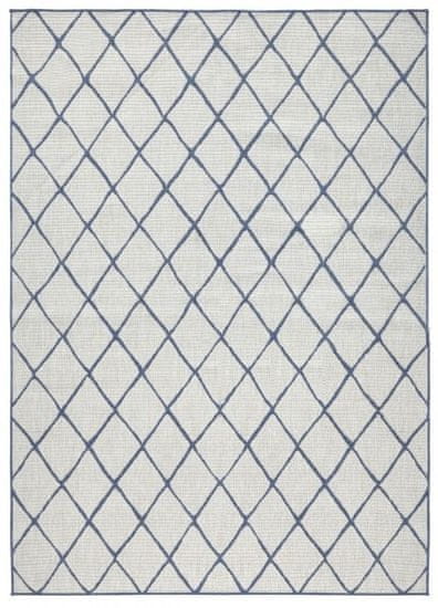 NORTHRUGS Kusový koberec Twin-Wendeteppiche 103119 blau creme – na von aj na doma