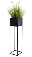 Dekorstyle Kvetinový stojan Willa 90 cm čierny