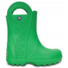 Crocs Galoše zelená 34 EU Handle Rain Boot Kids