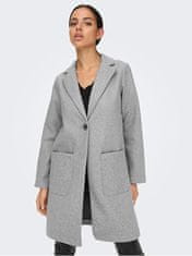 Jacqueline de Yong Dámsky kabát JDYHARMONY 15247078 Light Grey Melange (Veľkosť L)