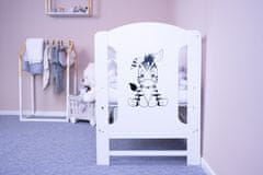 NEW BABY Detská postieľka ELSA Zebra biela