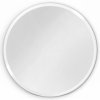 Okrúhle zrkadlo do kúpeľne biely rám fi 90 cm Biely