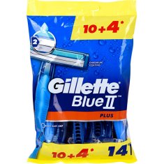 Gillette Pánske jednorazové holiace strojčeky Gillette Blue2 Plus 10+4 ks