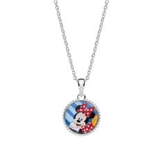 Disney Hravý strieborný náhrdelník Minnie Mouse CS00018SL-P.CS (retiazka, prívesok)