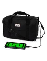 TopKing Cestovná taška WIZZAIR 40 x 30 x 20 cm s USB, čierna