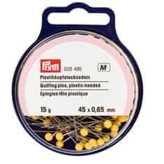 PRYM Špendlíky s plastovou hlavičkou, 0,65 x 45 mm, žlté, 15 g