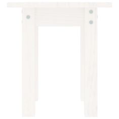 Vidaxl Konferenčný stolík biely Ø 35x35 cm borovicový masív