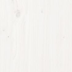 Vidaxl Kompostér biely 82,5x82,5x99,5 cm masívne borovicové drevo