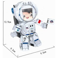 Cogo Vesmír stavebnica Astronaut kompatibilná 316 dielov