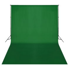 Vidaxl Systém na zavesenie fotopozadia 500 x 300 cm, zelené