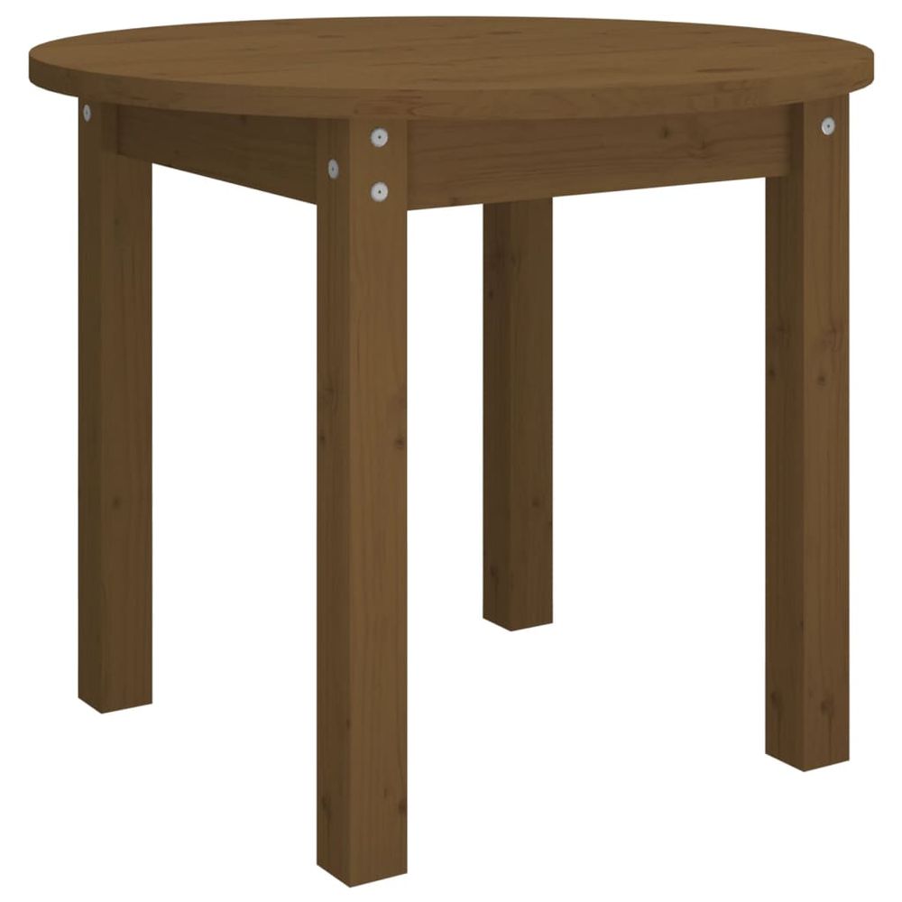 Vidaxl Konferenčný stolík medovo-hnedý Ø 55x45 cm borovicový masív