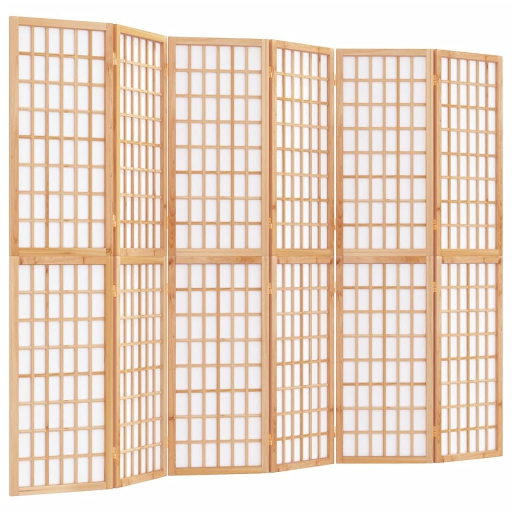 Vidaxl Skladací paraván so 6 panelmi japonský štýl 240x170 cm