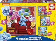 EDUCA Puzzle Blue's Clues 4v1 (12,16,20,25 dielikov)