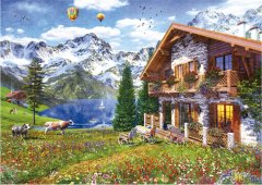 EDUCA Puzzle Chata v Alpách 4000 dielikov