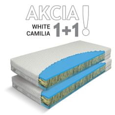 Penový matrac White Camilia 1 + 1, 80x200