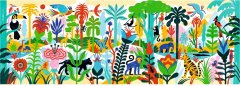 Djeco Panoramatické puzzle Džungľa 100 dielikov