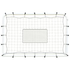 Vidaxl Futbalová bránka so sieťou biela&čierna 184x61x123 cm oceľ&PE
