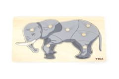 Lamps Drevená Montessori vložka - slon
