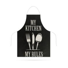 GLOBIZ Kuchynská zástera - "My Kitchen, my rules"