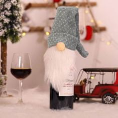 Family Christmas Vianočná dekorácia na fľašu - 3D trpaslík