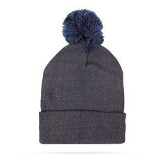 GLOBIZ Zimná pletená čiapka - modrá s brmbolcom