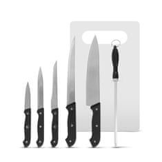 Family Sada kuchynských nožov s brúskou a doskou na krájanie