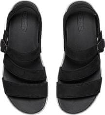 KEEN Dámske kožené sandále ELLE CITY 1027274 black/drizzle (Veľkosť 38)