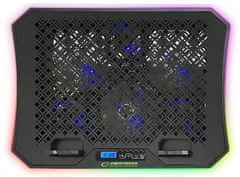 Esperanza Chladiaca podložka herná pod notebook LED RGB čierna EGC109