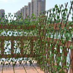 Vixson Výsuvný záhradný bariérový plot z umelého brečtanu, 50 x 200cm | GREENFENCE