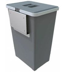 Elletipi Vstavaný odpadkový kôš EASY - na dvierka, 24 L, PBD SA SG44 C97 M