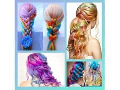 Alum online Hrebeň s farebnými kriedami na vlasy - 6 farieb