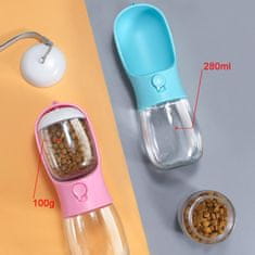Korbi Prenosná fľaša na krmivo a vodu pre psa a mačku