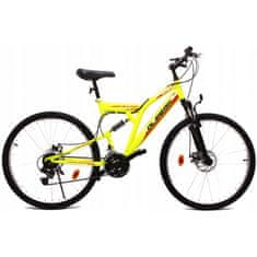 Horský bicykel 26 LASER FULL DISC červená/žltá