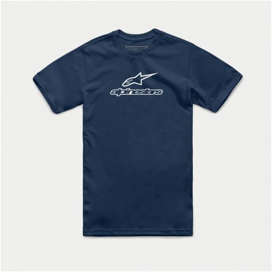 Alpinestars tričko WORDMARK COMBO modro-biele