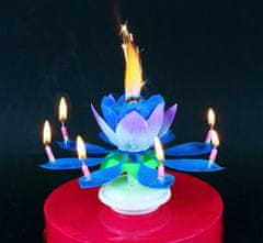 GoDan Hrajúca tortová sviečka - modrá