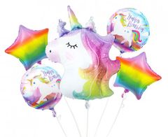GoDan Balónová kytica Unicorn Happy Birthday