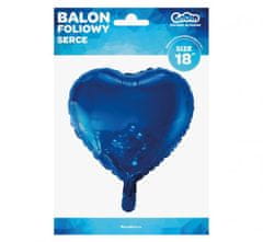 GoDan Fóliový balón 18" - Modré srdce